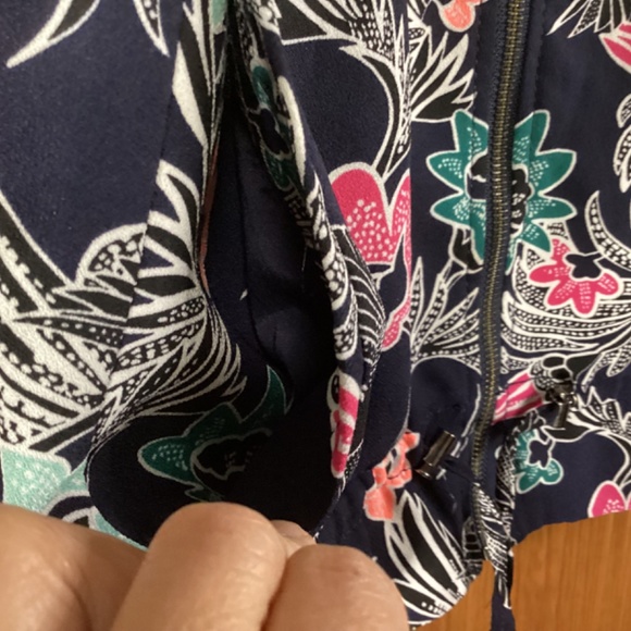 Banana Republic Front Zip Floral Women’s Jacket Size XL - Picture 5 of 13